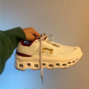 NEW On Running Women's Athletic Shoes - White, Red, Gold